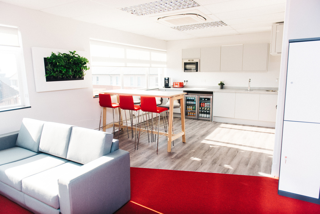 Office kitchen and free bar
